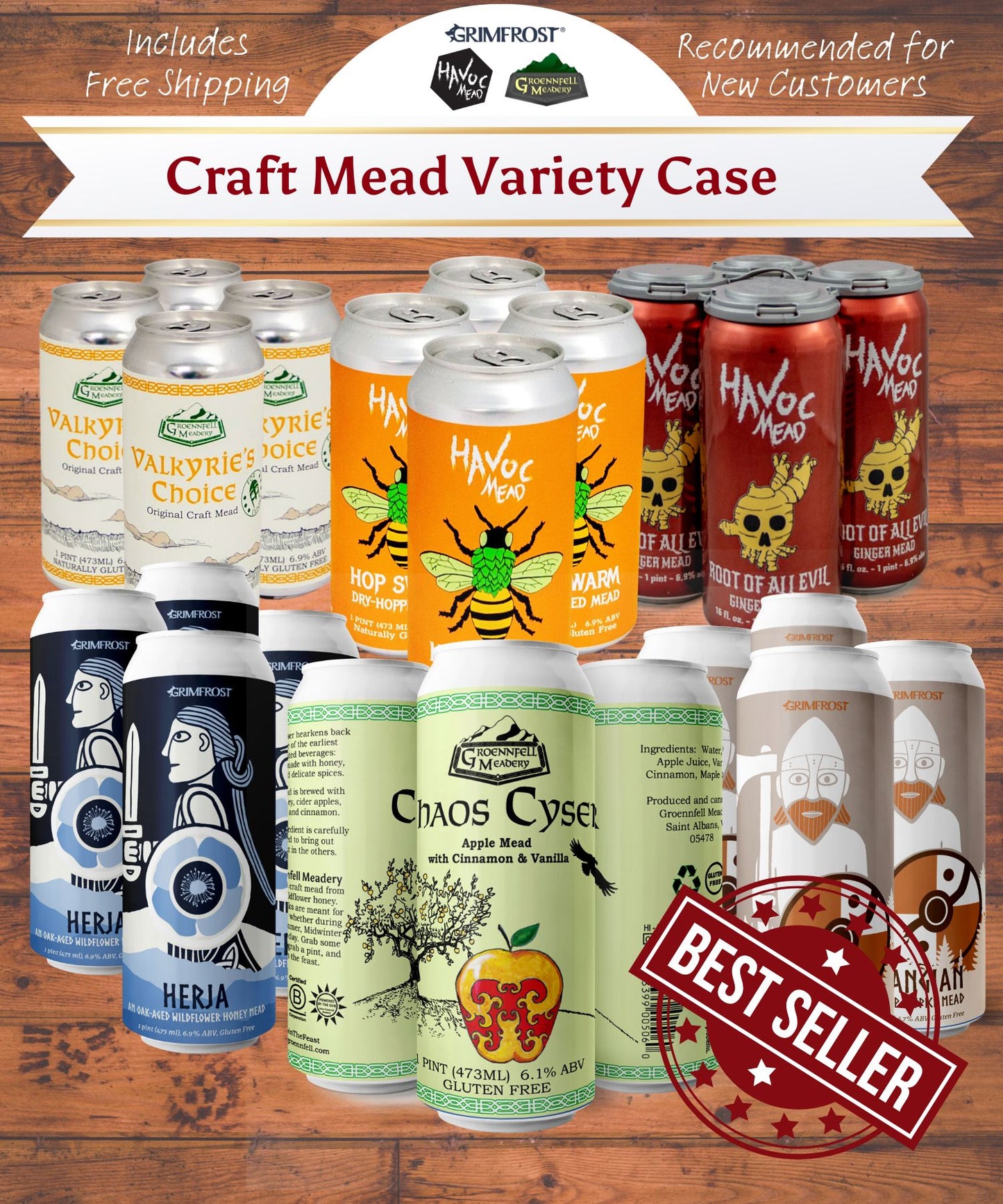 Canned Craft Mead Variety Case (24 Total)