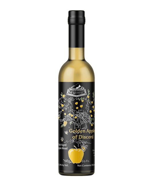 **PRESALE** Golden Apple of Discord Oak-aged Apple Mead - 2022 - Groennfell & Havoc Mead Store