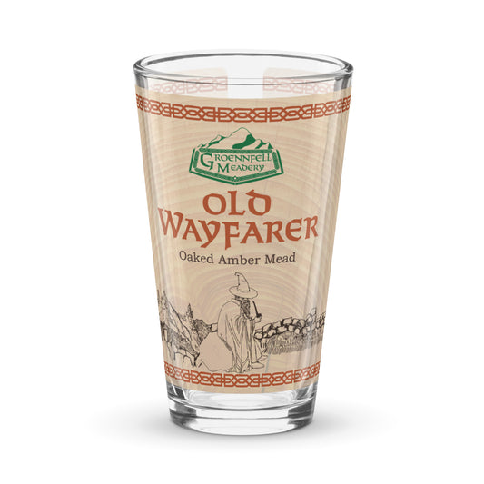 Old Wayfarer Label Pint Glass