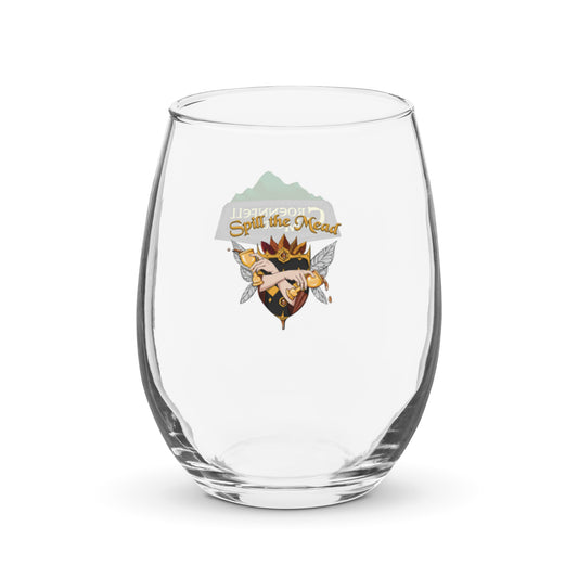 Spill the Mead and Groennfell Stemless Wine Glass