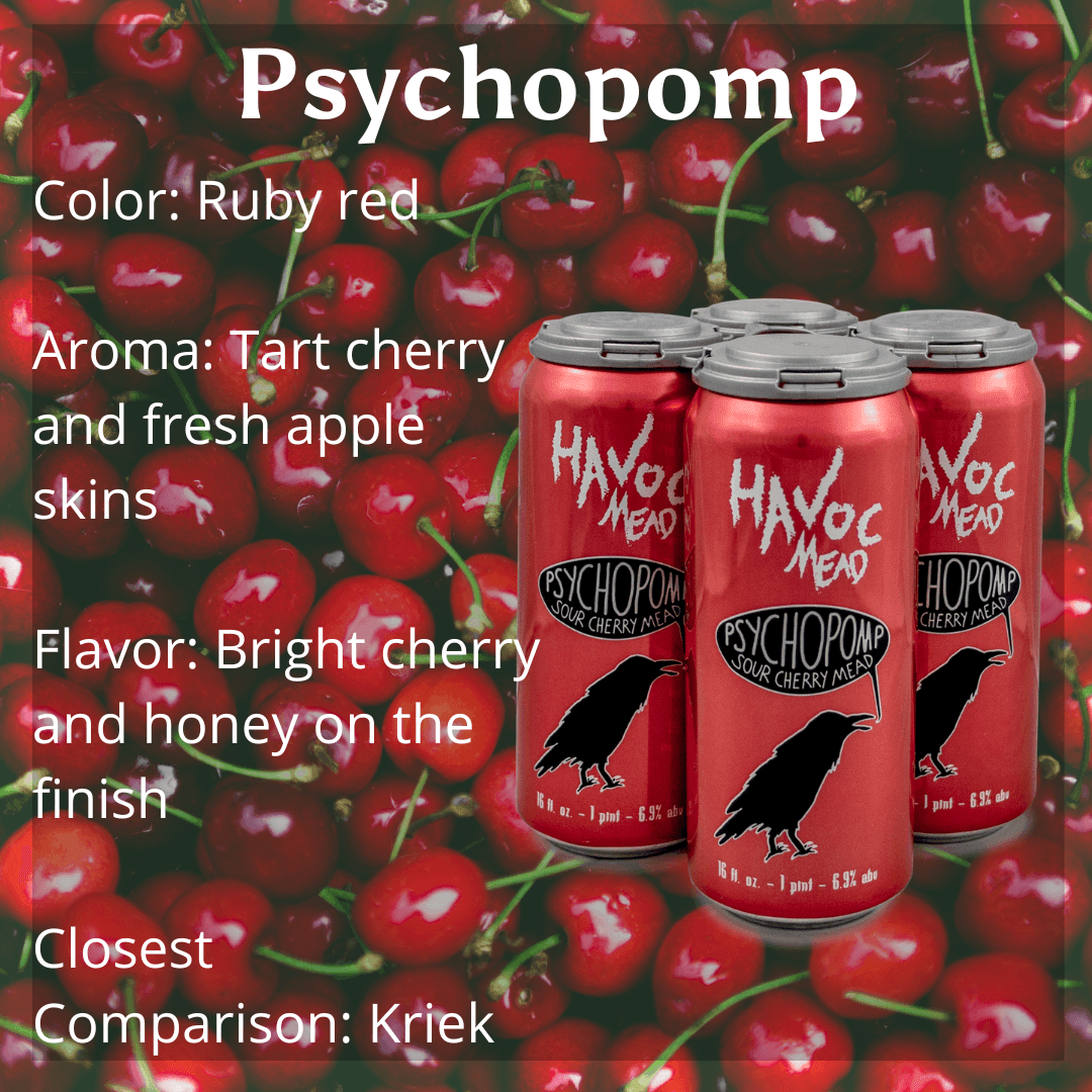 Psychopomp Sour Cherry Mead by Havoc - Groennfell & Havoc Mead Store